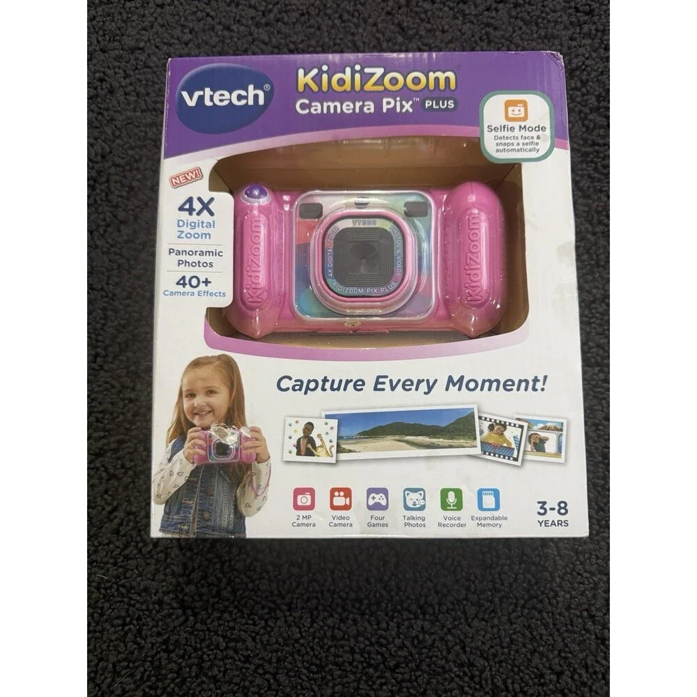 VTECH KidiZoom Camera Pix Plus Kids Digital Camera / Video Camera - Pink